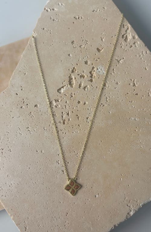 Adornia Pointed Clover Pendant Necklace
