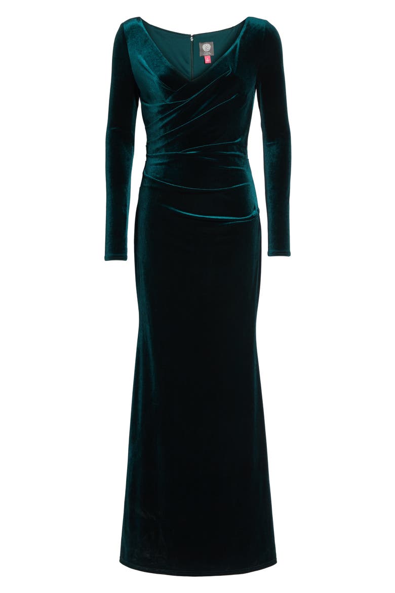 Velvet Gown, Alternate, color, HUNTER