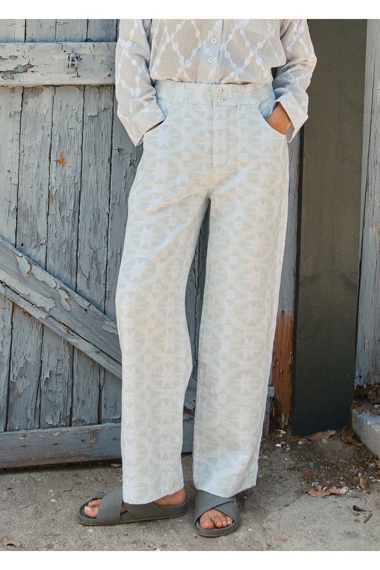 Pascal Button Fly Pants, Alternate, color, Calm