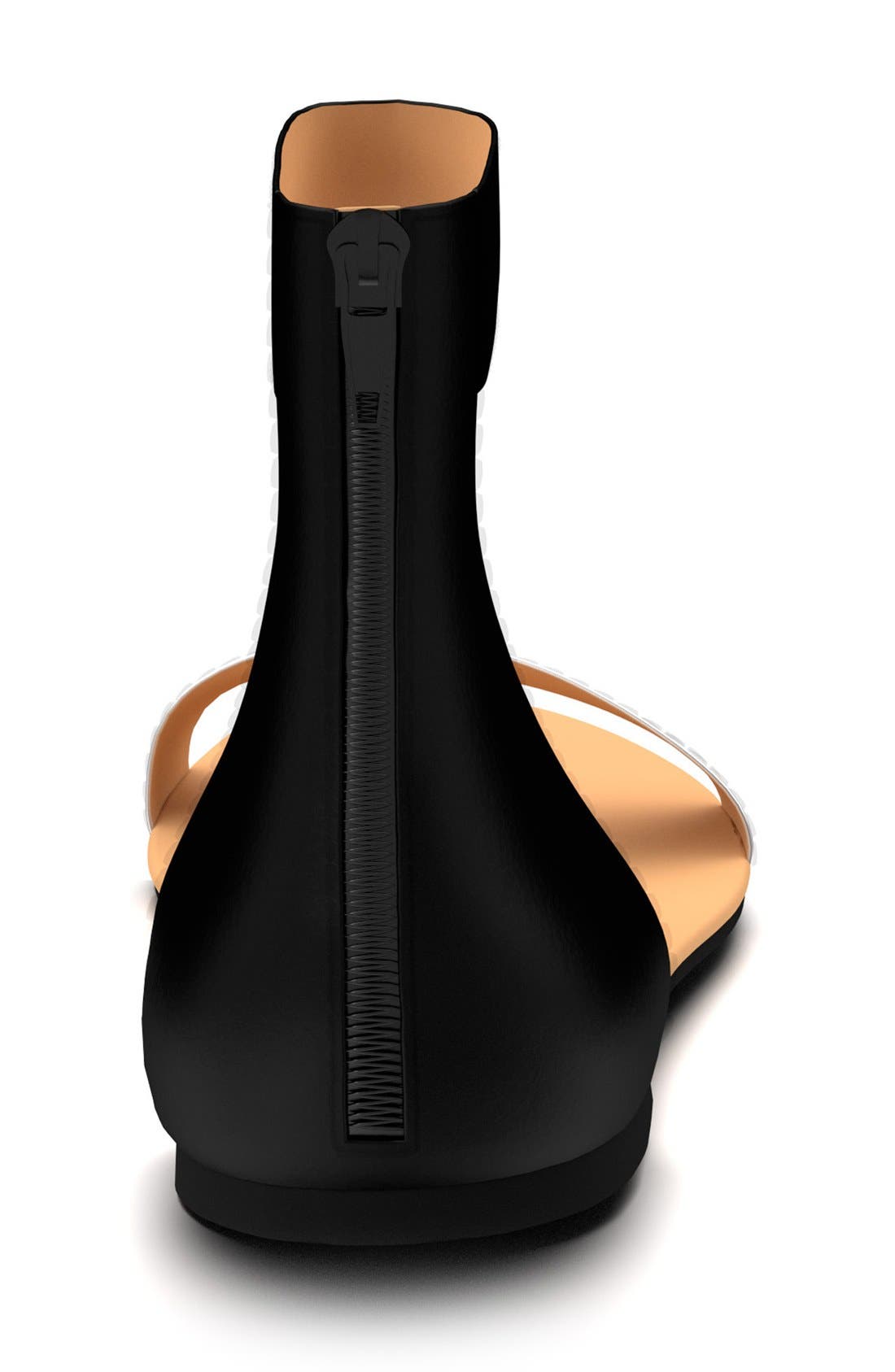 Ankle Strap Sandal, Alternate, color, BLACK LEATHER