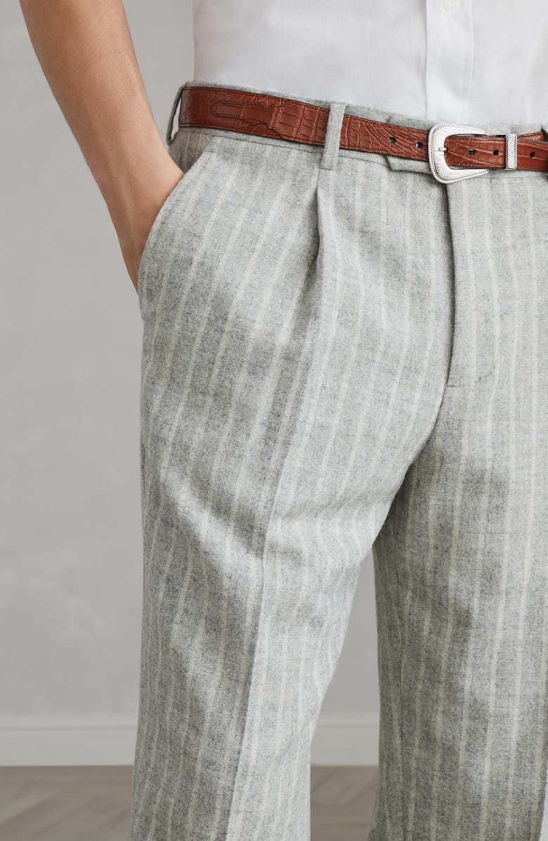 Brunello Cucinelli Chalk stripe trousers, Alternate, color, 