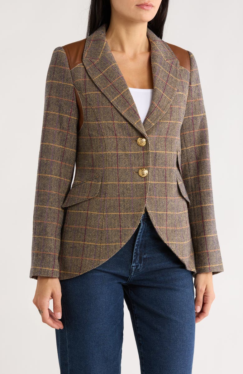 Love Token Piper Plaid Blazer, Main, color,
