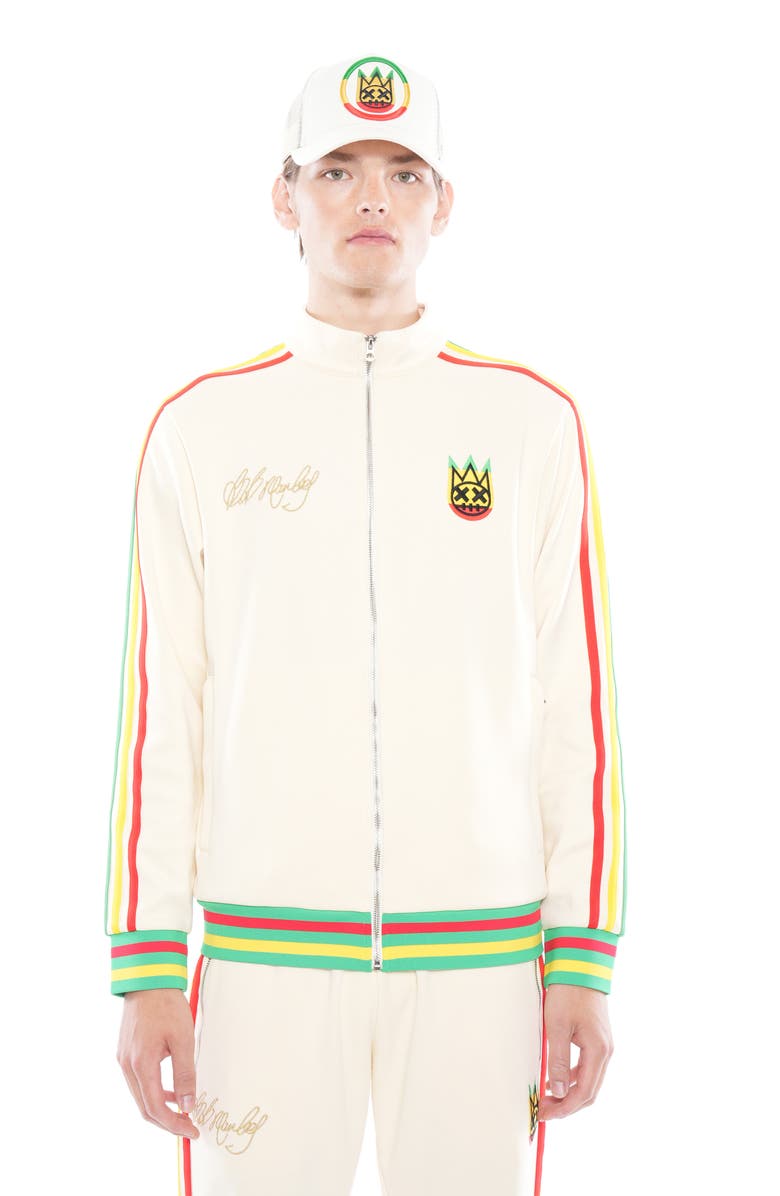Cult of Individuality Marley Zip-Up Cotton Knit Track Suit, Alternate, color, 