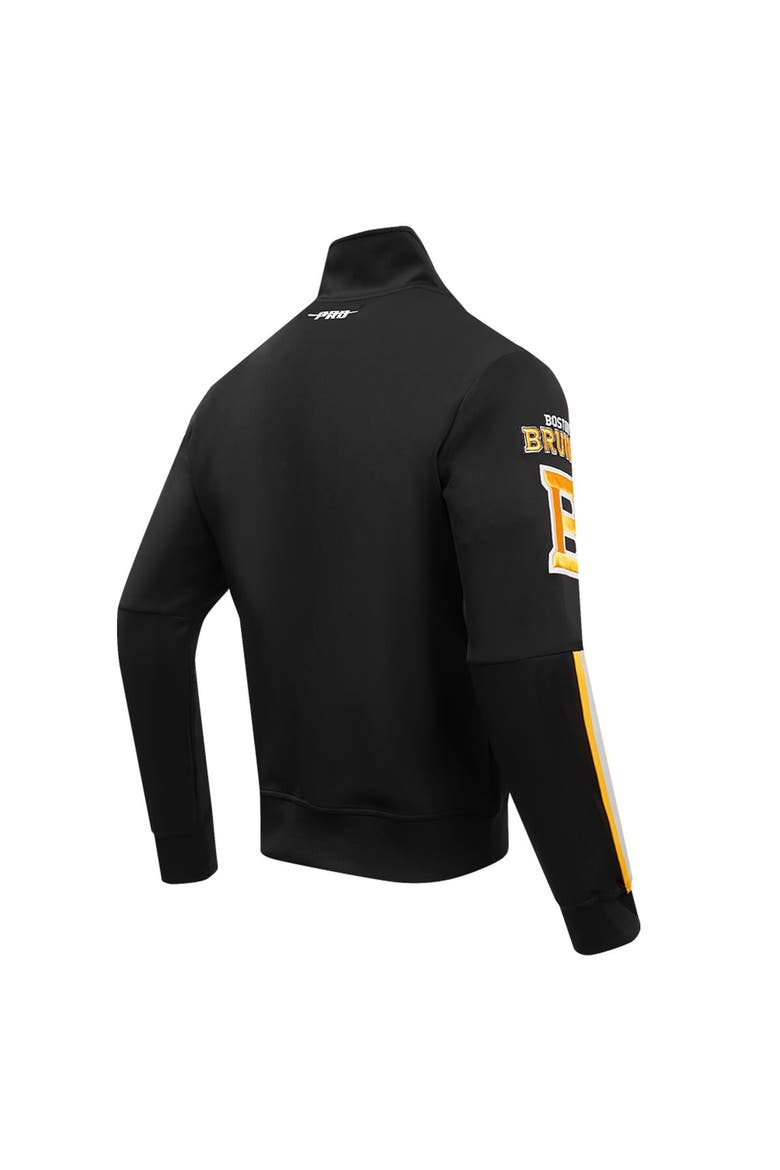 Men's Pro Standard Black Boston Bruins Classic Chenille Full-Zip Track Jacket, Alternate, color, Black