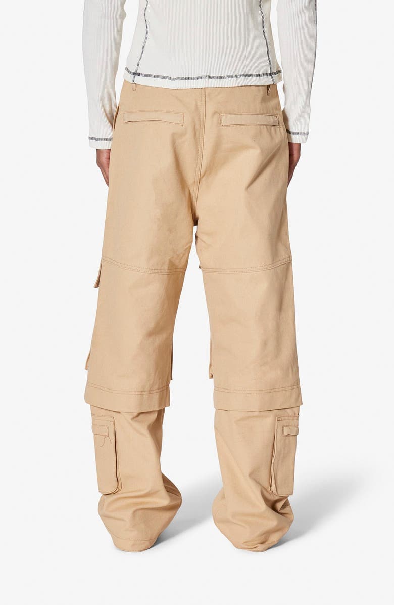 mnml Baggy Slanted Pocket Cargo Pants, Alternate, color, Khaki