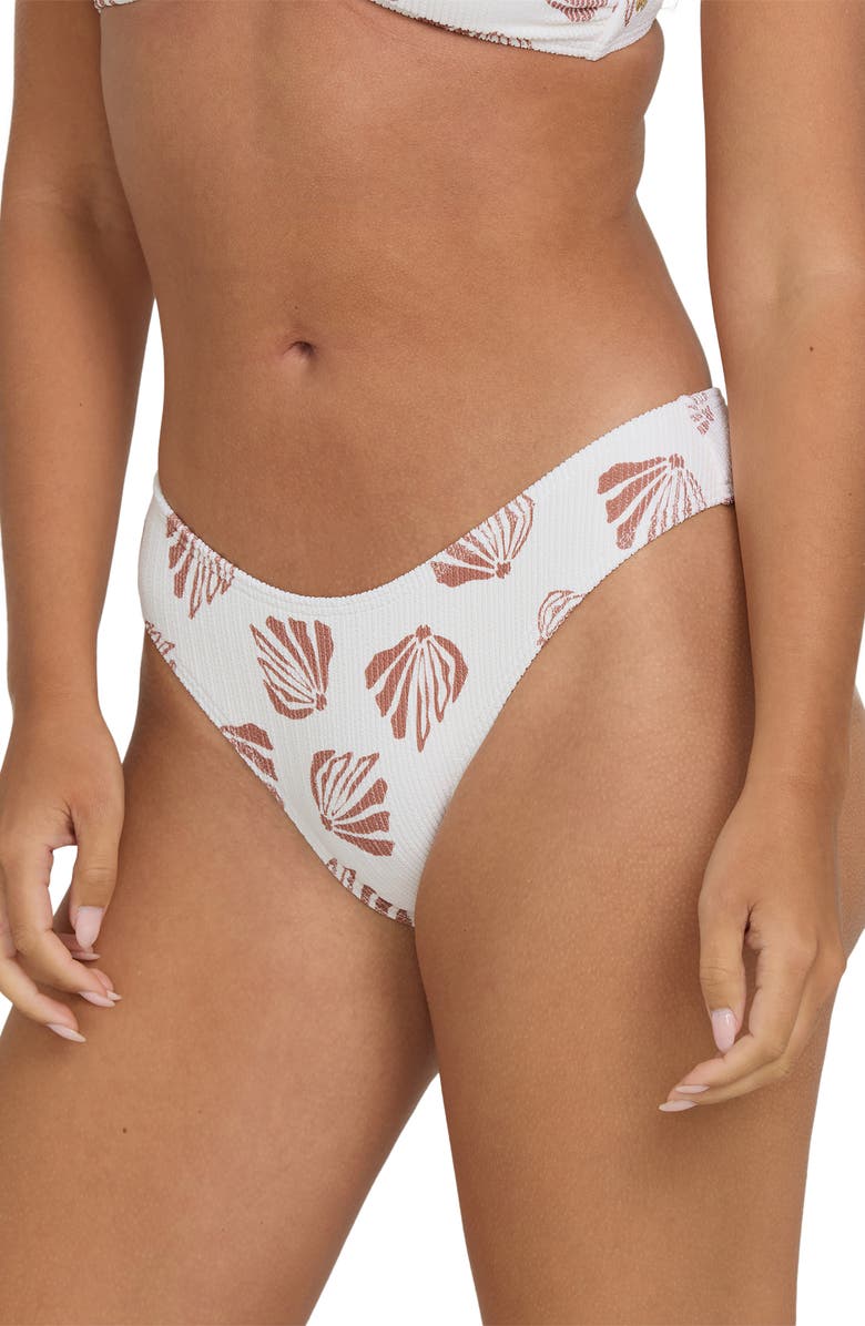 Billabong Sandy Shells Bondi Bikini Bottoms, Alternate, color, Salt Crystal