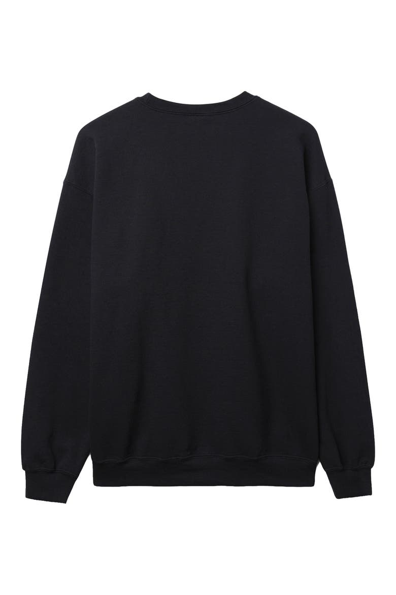 Texans Helmet Crewneck Cotton Blend Sweatshirt, Alternate, color, BLACK