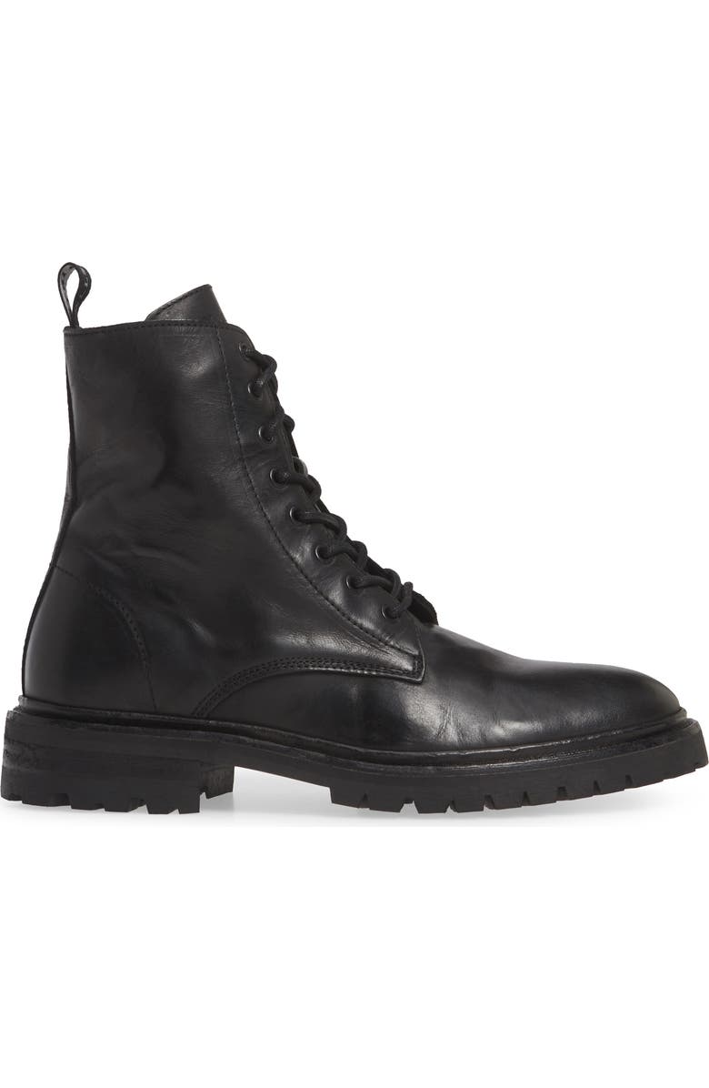 AllSaints Tobias Plain Toe Boot, Alternate, color, Black