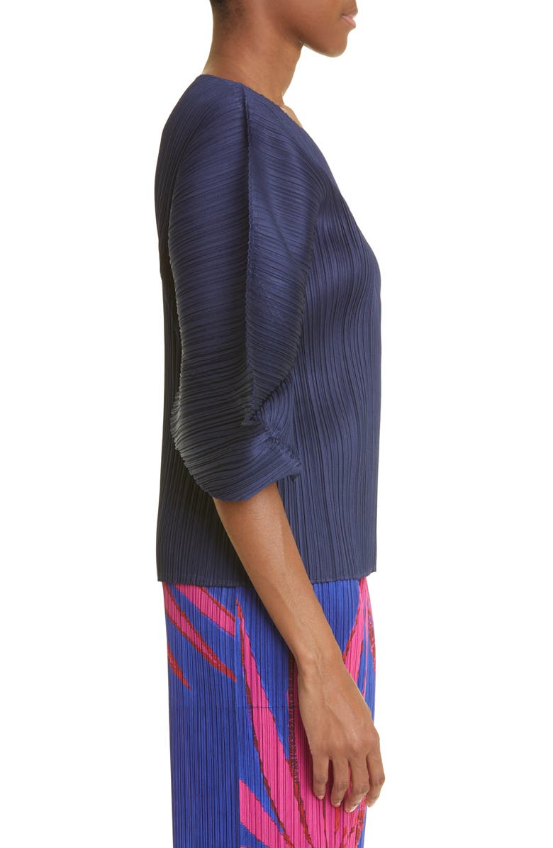 Pleats Please Issey Miyake Monthly Colors August Pleated Top, Alternate, color, 