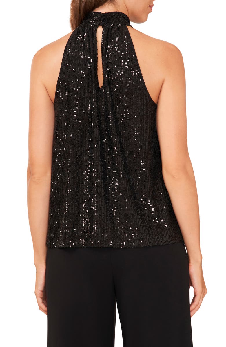 Halogen<sup>®</sup> Halter Neck Sequin Top, Alternate, color,