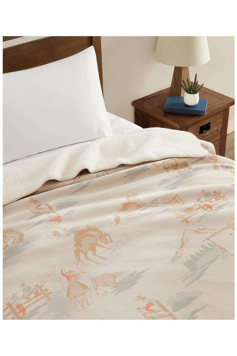 Rodeo Landscape Blanket, Alternate, color, TAN MULTI