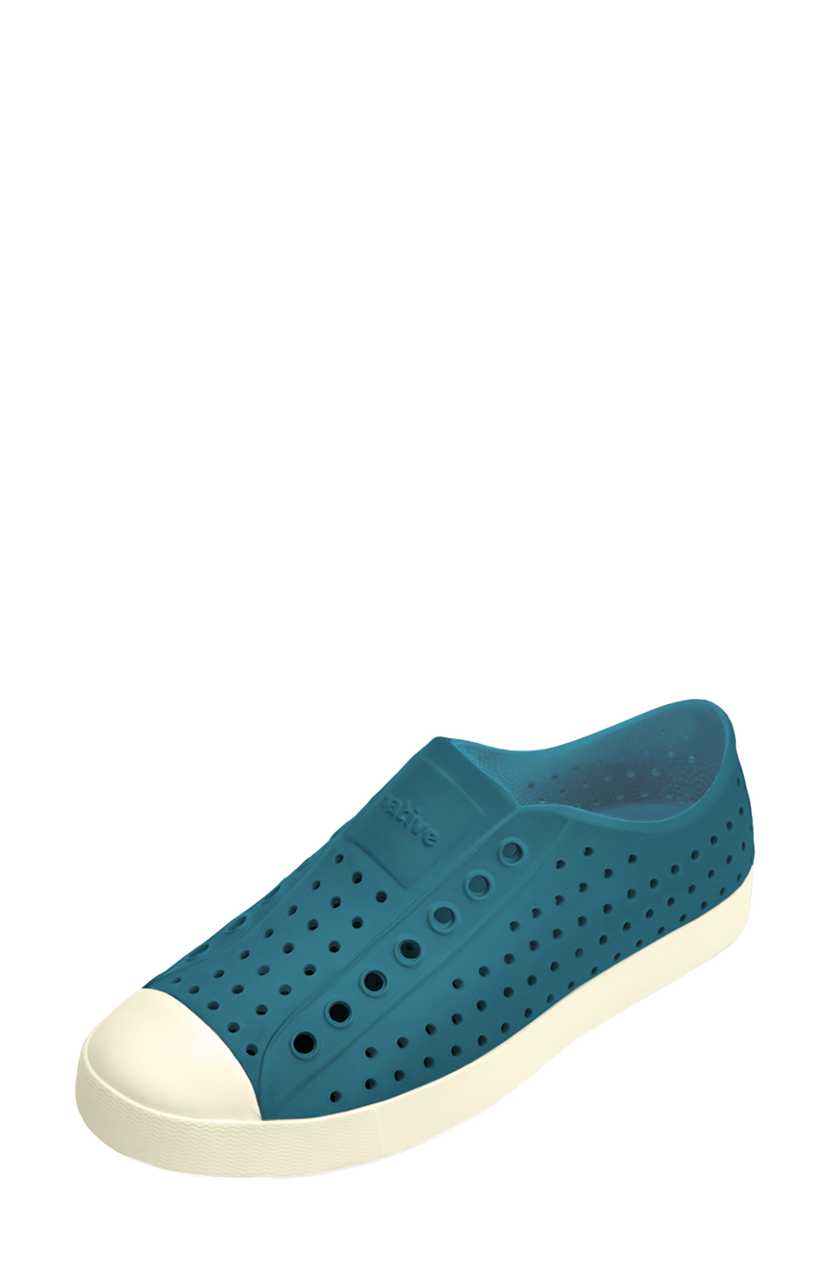 Jefferson Slip-On Sneaker, Main, color, FADED GLORY BLUE/ BONE WHITE