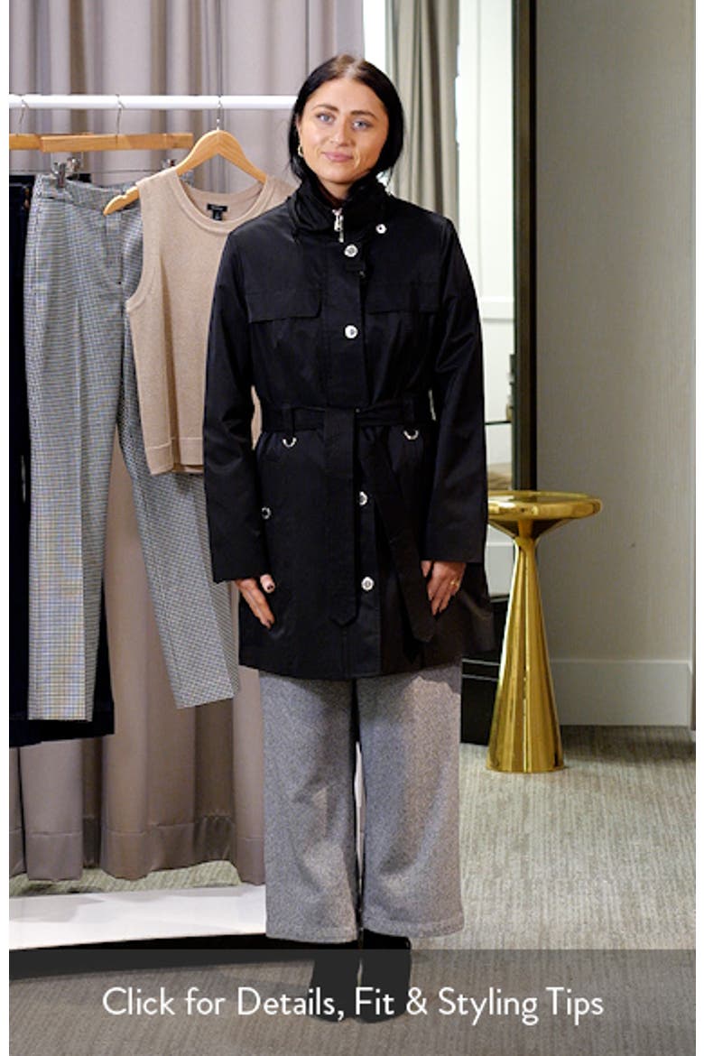 Belted Cotton Blend Coat video