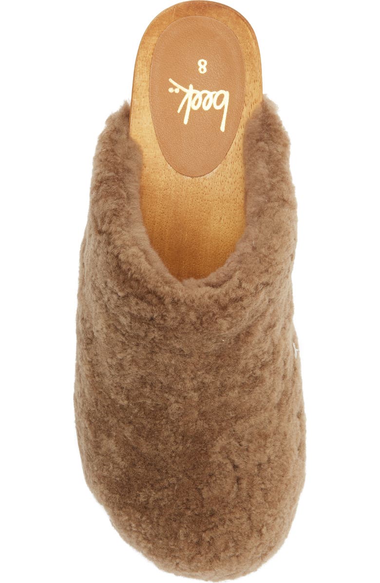 Beek Woodpecker Clog, Alternate, color, Bronze Shearling