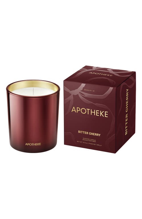 Apotheke Bitter Cherry Classic Scented Candle In Red
