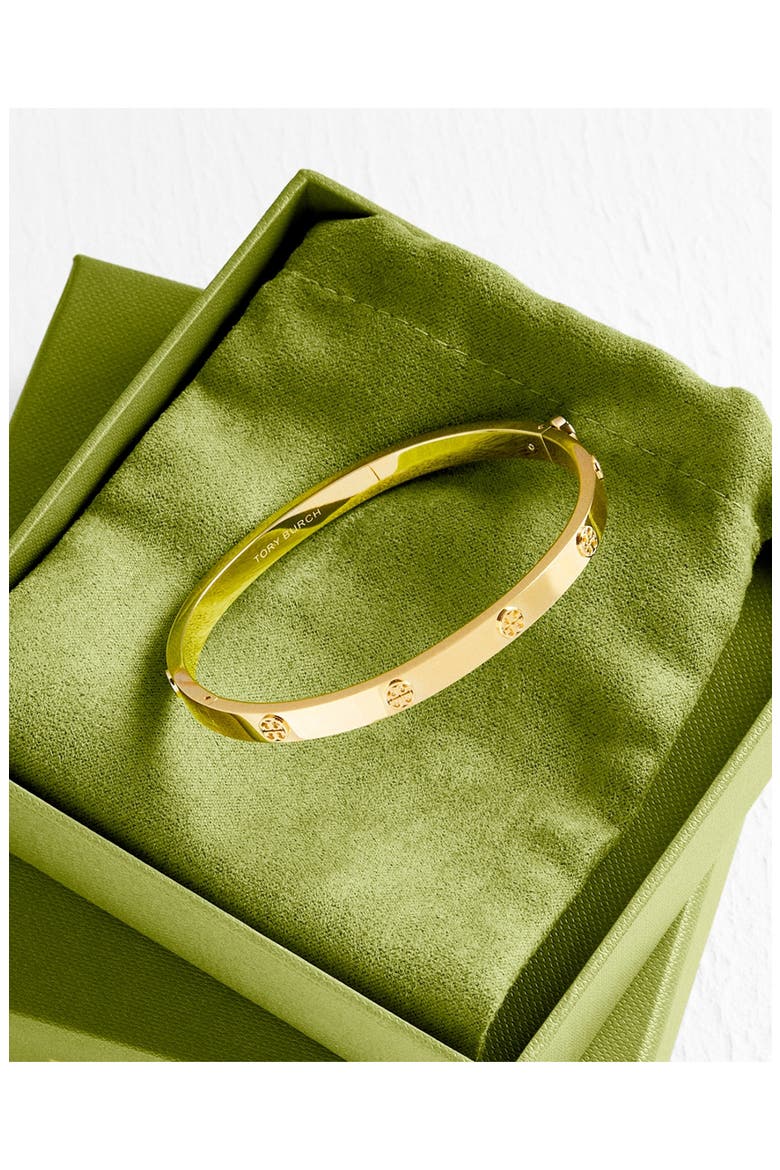 Icon Hinge Bracelet, Alternate, color, TORY GOLD
