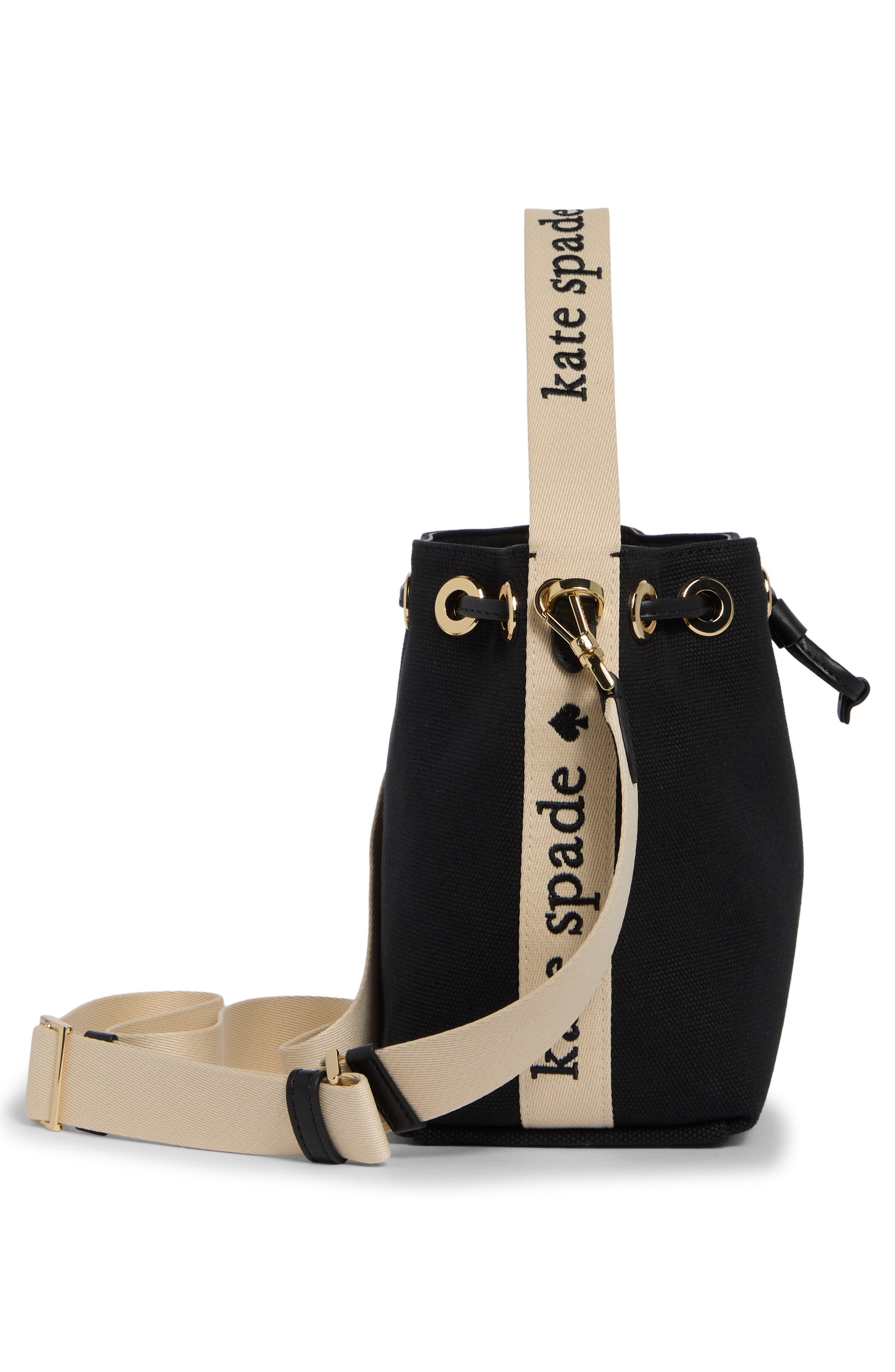 Kip Small Bucket Bag, Alternate, color, BLACK