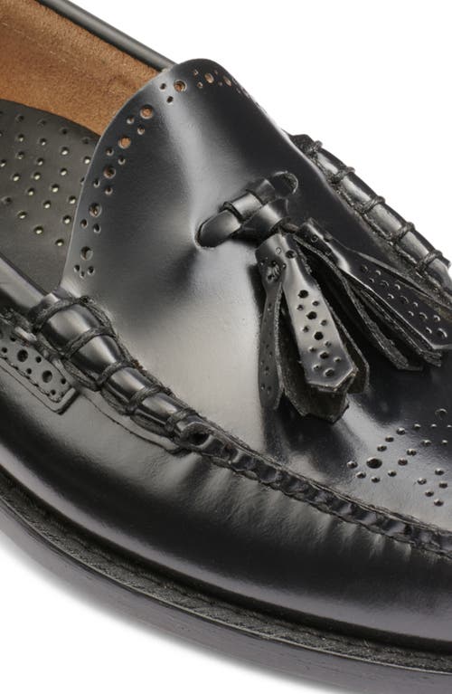 G.h.bass Larkin Tassel Brogue Weejun Loafer In Black