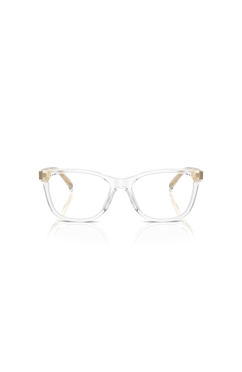 COACH 53mm Square optical glasses, Alternate, color, Transparent