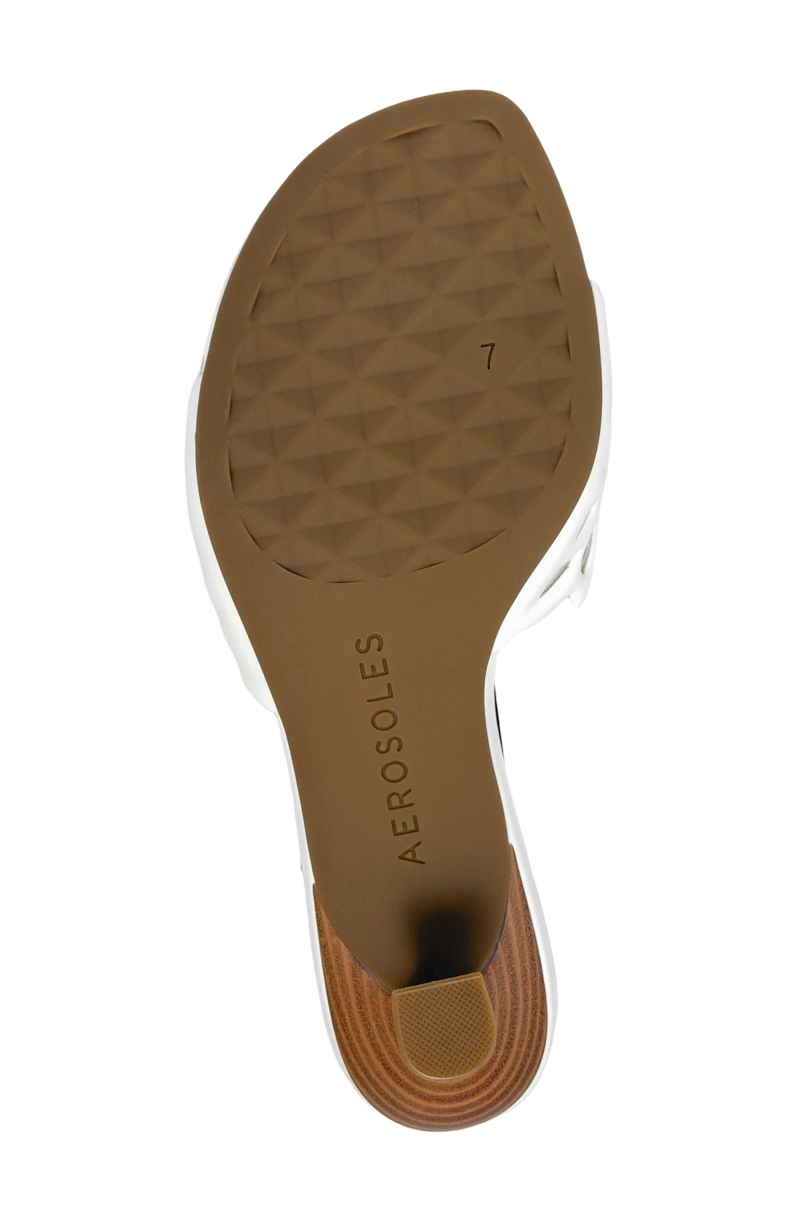 Aerosoles Kirah Sandal, Alternate, color, Bright White Fx Nappa