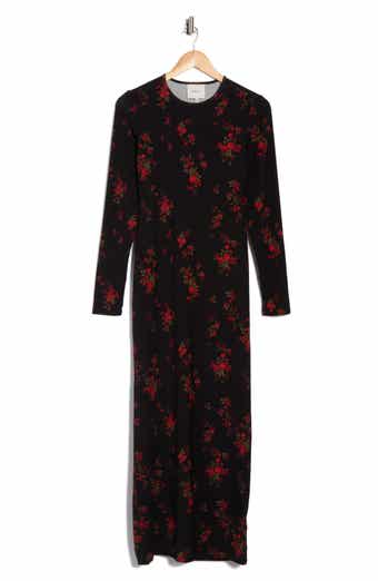 Reformation Tommie Floral Long Sleeve Midi Dress