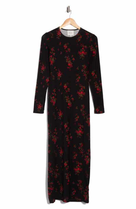 Reformation Tommie Floral Long Sleeve Midi Dress
