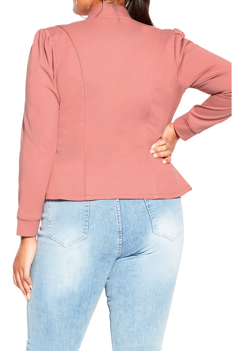 Piping Praise Jacket, Alternate, color, DUSTY PEACH
