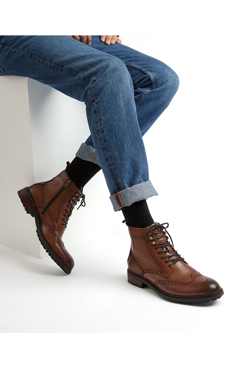 Dune London Colonel Brogue Boot, Alternate, color,