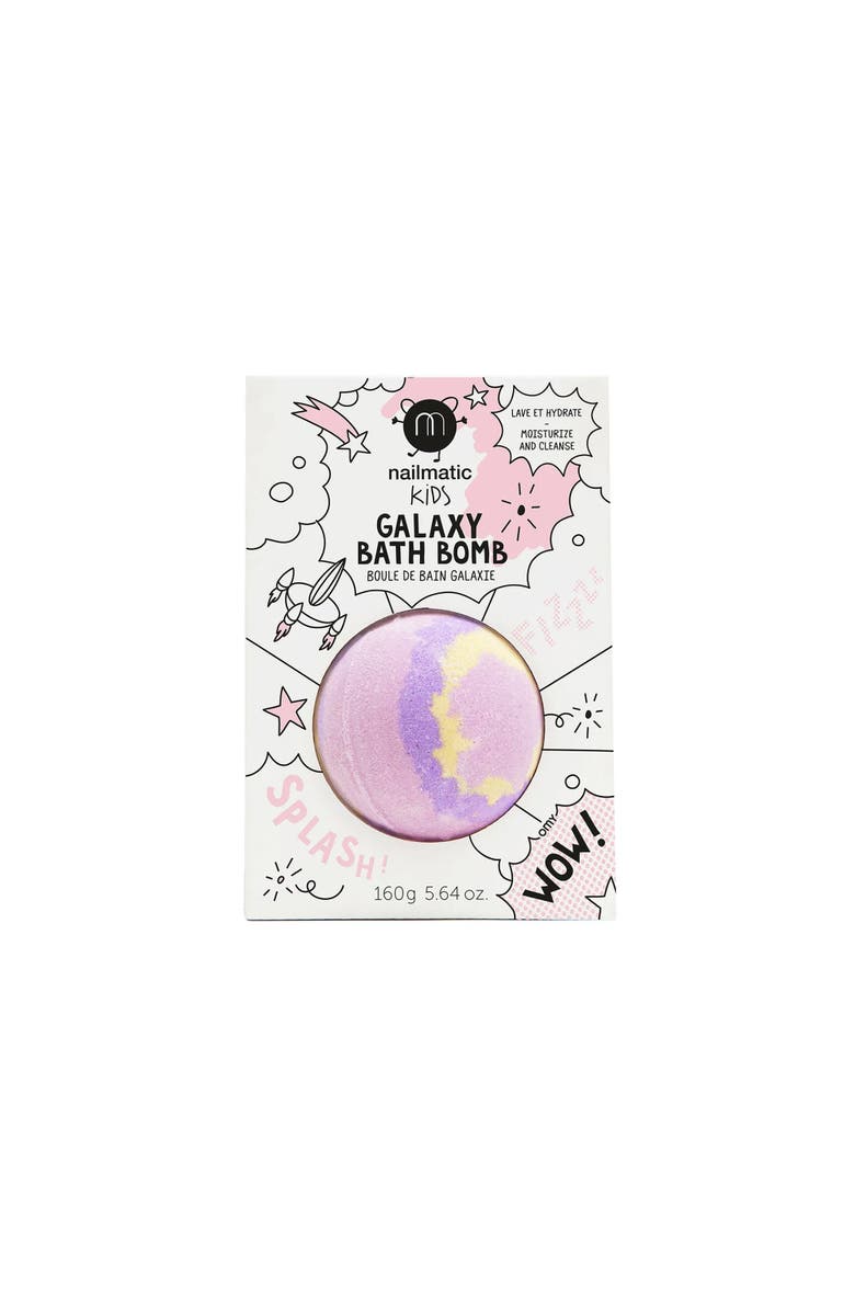 nailmatic Bath Bomb For Kids Galaxy, Main, color, Supernova Pink Yellow Purple