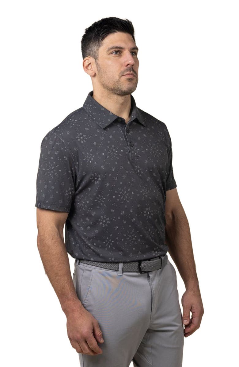 ASHWORTH GOLF Western Polo, Alternate, color, Asphalt