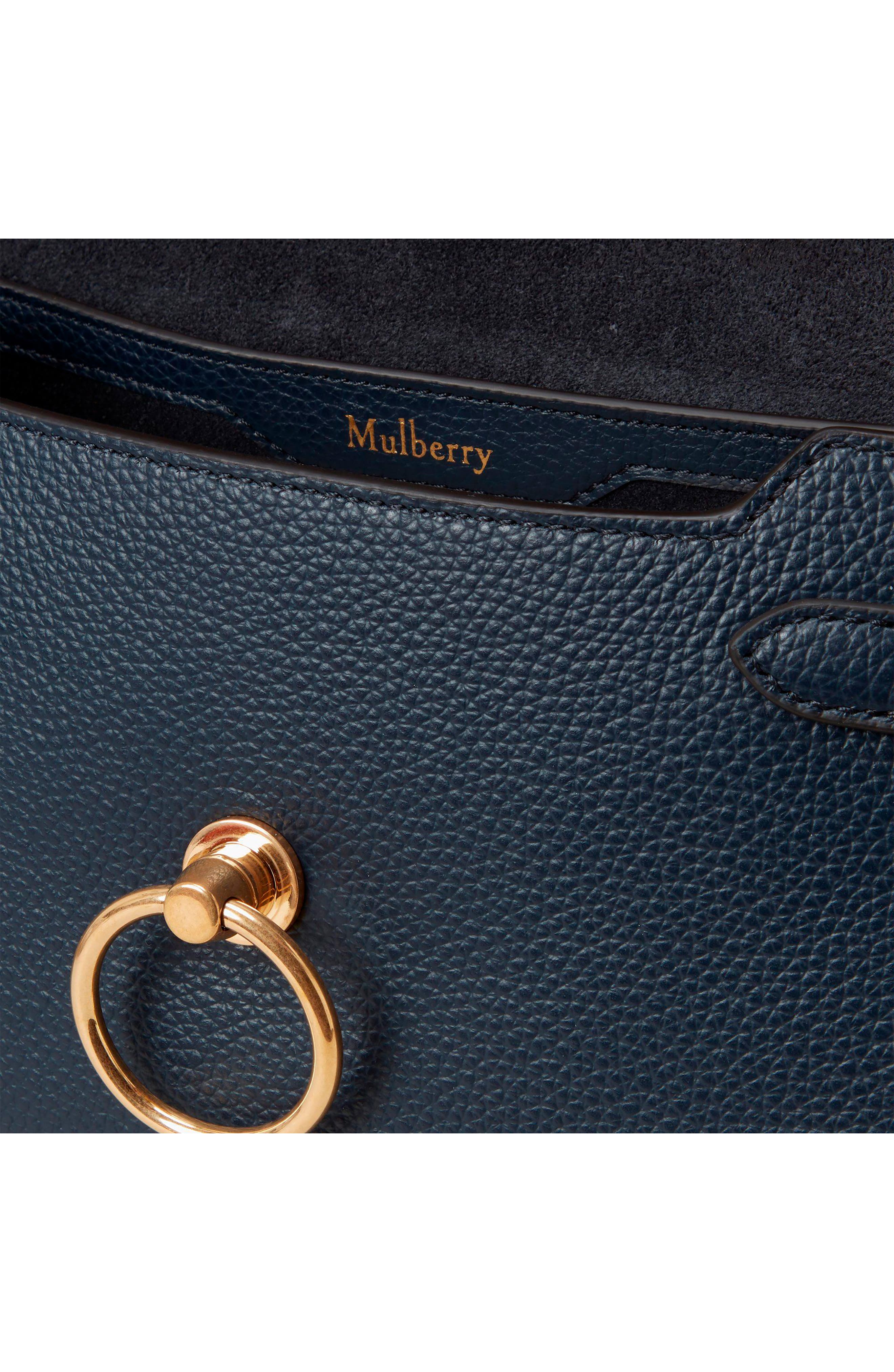 Small Amberley Leather Satchel, Alternate, color, NIGHT SKY
