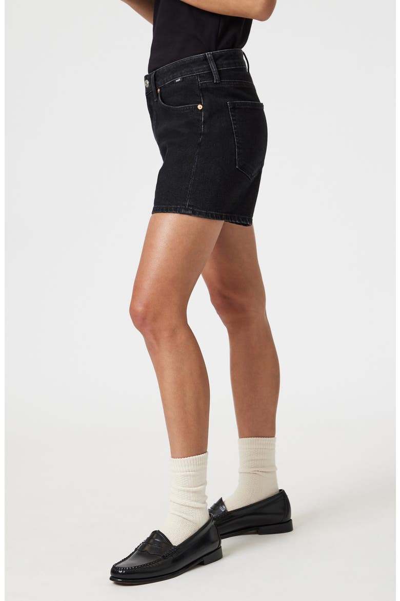 Heidi High Waist Denim Shorts, Alternate, color, DARK SMOKE 90S