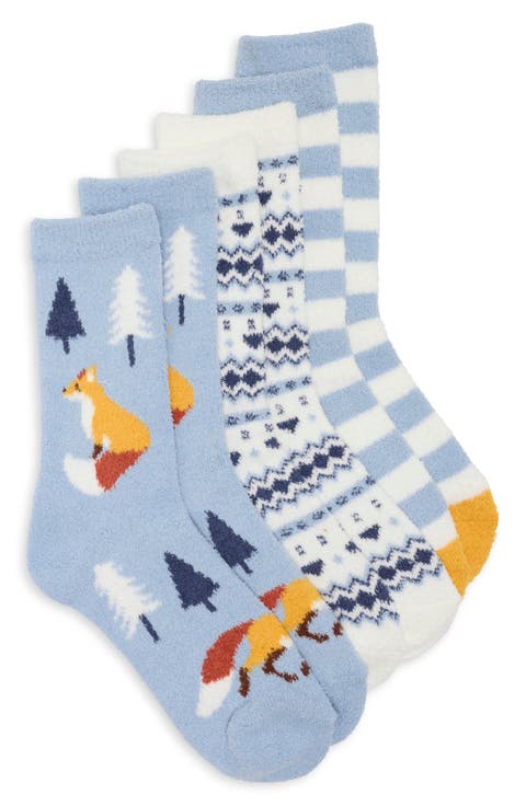 3-Pack Pattern Socks