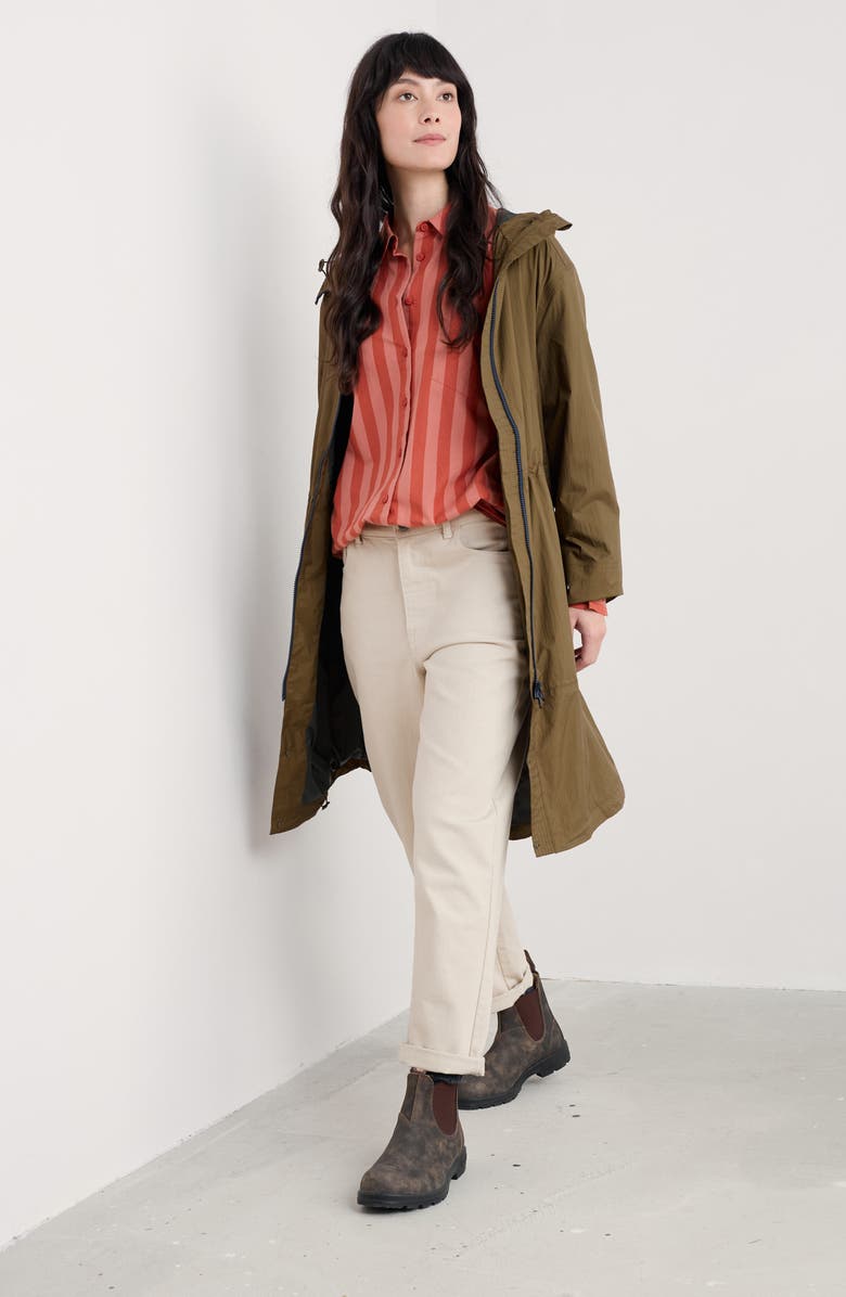 Seasalt Cornwall Mistborne Waterproof Hooded Raincoat, Alternate, color, Laurel