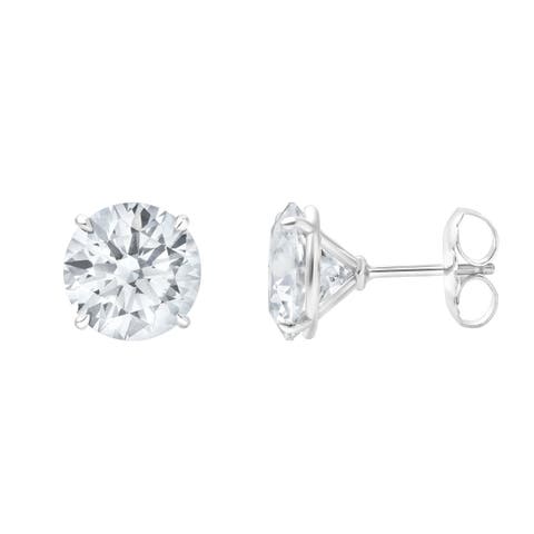 Leanne 14K Gold Round Lab Grown Diamond Stud Earrings - 10 Cts