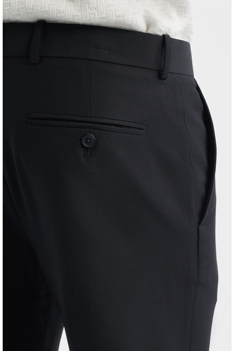 Skinny Fit Suit Pants, Alternate, color, BLACK