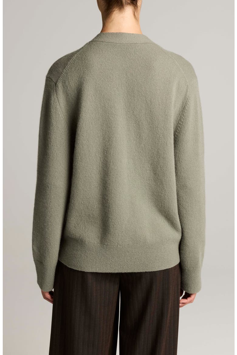 Relaxed V-Neck Cardigan, Alternate, color, SAGEWOOD
