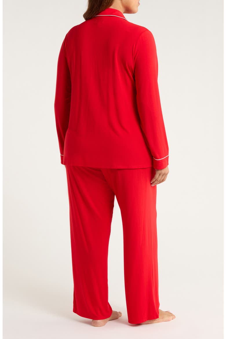 Moonlight Eco Knit Pajamas, Alternate, color, RED BARBADOS CHERRY