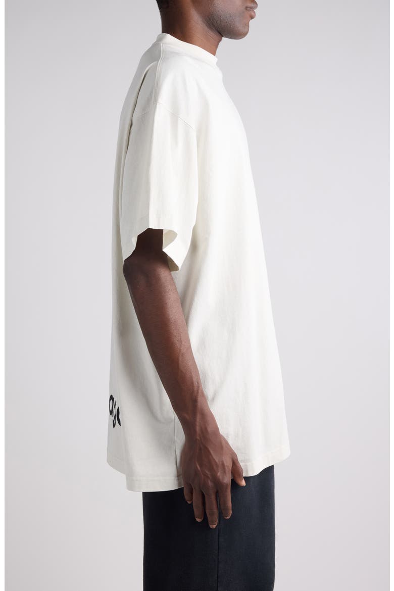 3B Sports Icon Embroidered Oversize T-Shirt, Alternate, color, CHALKY WHITE/ BLACK