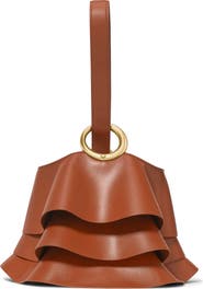 Kate Spade New York halo pleated wave leather mini bucket bag