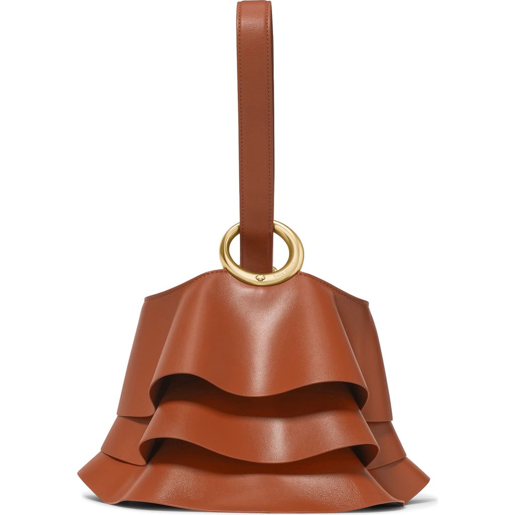 Kate Spade New York halo pleated wave leather mini bucket bag