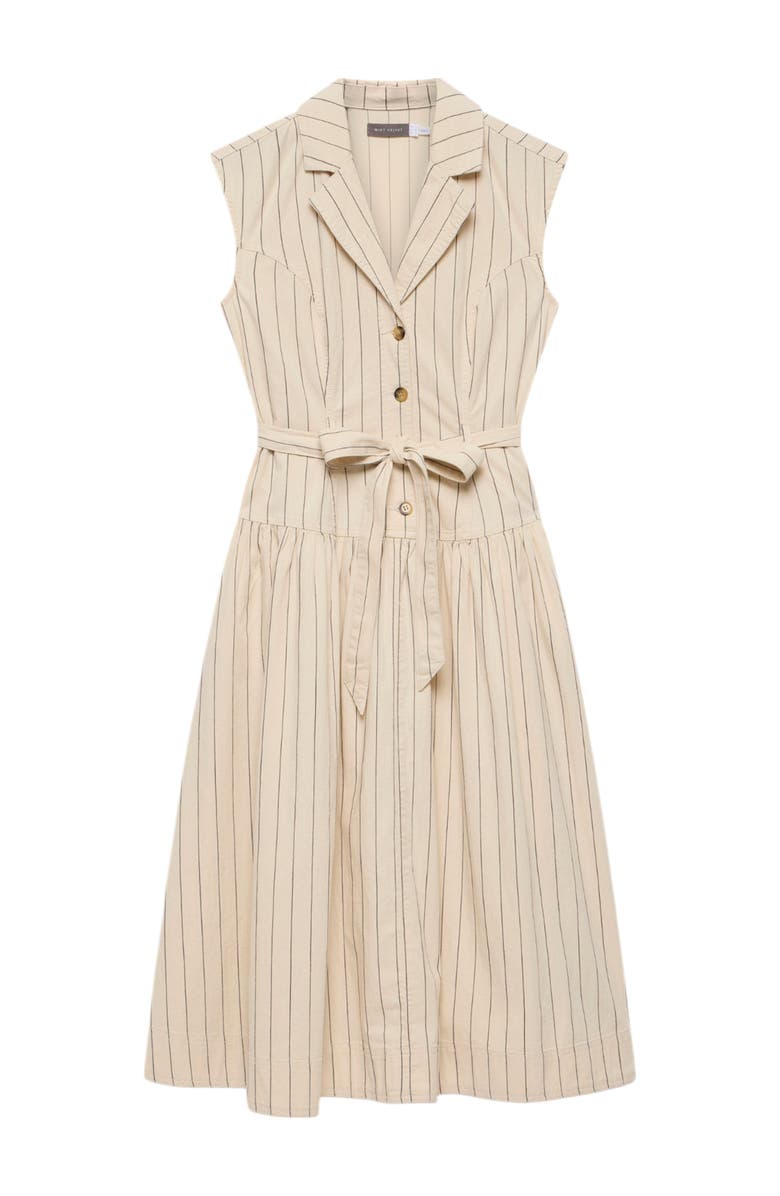 MINT VELVET Drop Waist Stripe Midi Dress, Alternate, color, Cream