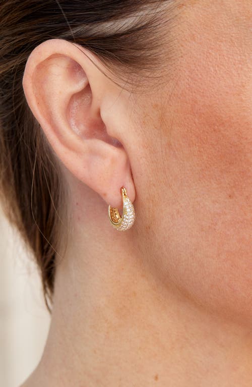Savvy Cie Jewels Cubic Zirconia Graduated Hoop Earrings
