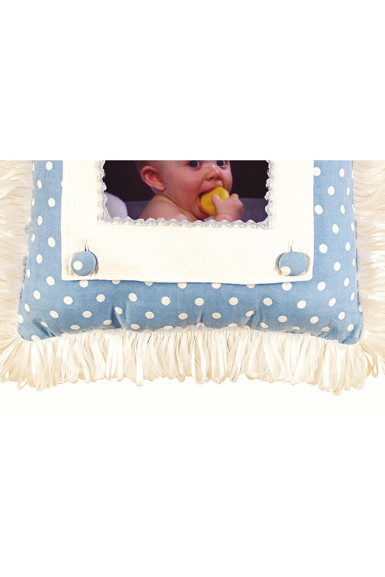 Boy Picture Picture Throw Pillow, 14" x 14", Alternate, color, Blue