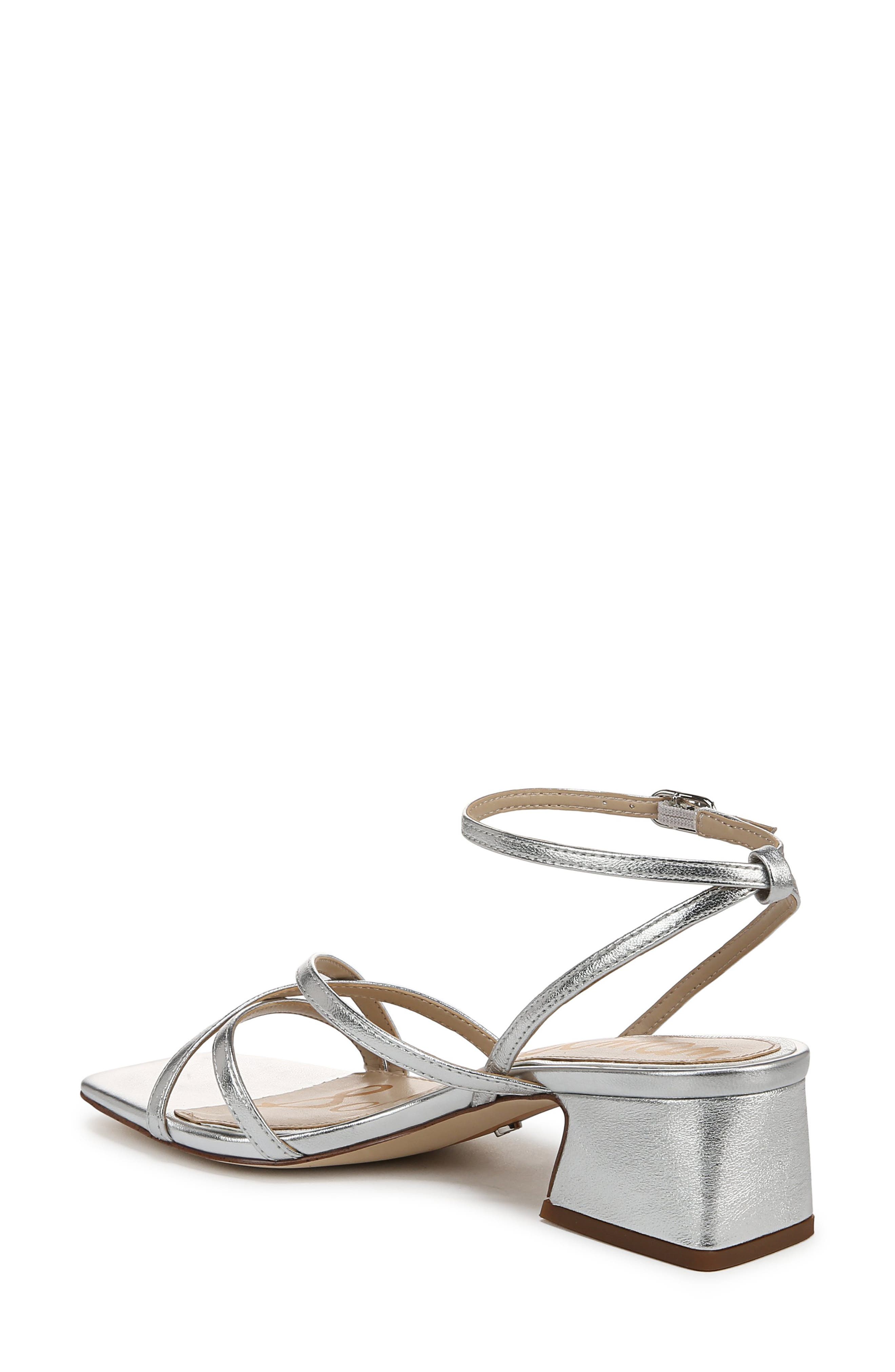Sam Edelman Whitley Ankle Strap Sandal, Alternate, color, Soft Silver