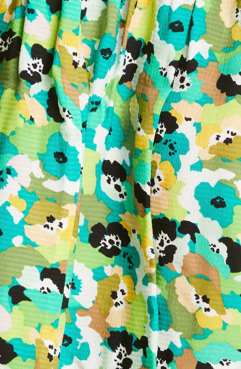 Ted Baker London Ilva Tie Neck Long Sleeve Cotton Minidress, Alternate, color, 