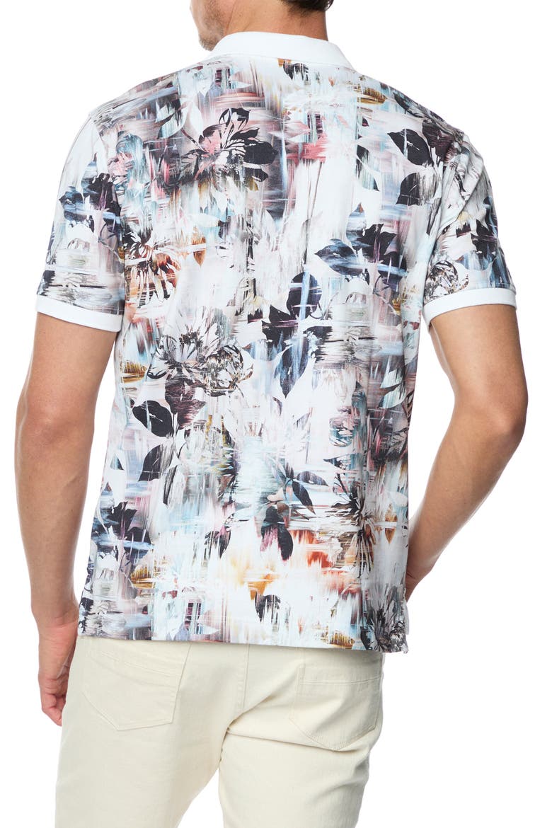 Iver Print Polo, Alternate, color, WHITE
