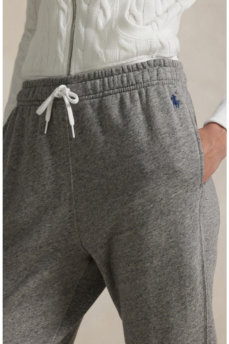 Lightweight Cotton Blend Fleece Sweatpants, Alternate, color, DARK VINTAGE HEATHER