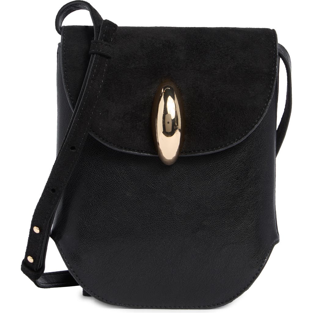 Dolce Vita Perry Top Flap Phone Crossbody Bag In Black