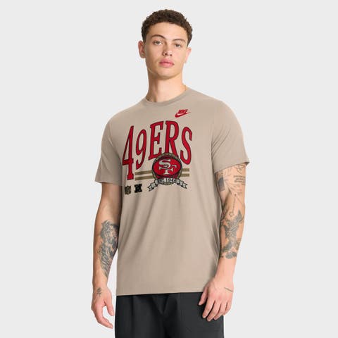 Men's Nike Sand San Francisco 49ers Rewind Tri-Blend T-Shirt
